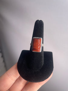 Red Tiger Eye SZ 7 Sterling Silver Ring