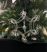 Load image into Gallery viewer, Snowflake Ornament (Wire-Wrapped)