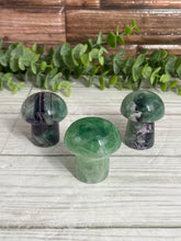 Load image into Gallery viewer, Fluorite Mushroom Carving