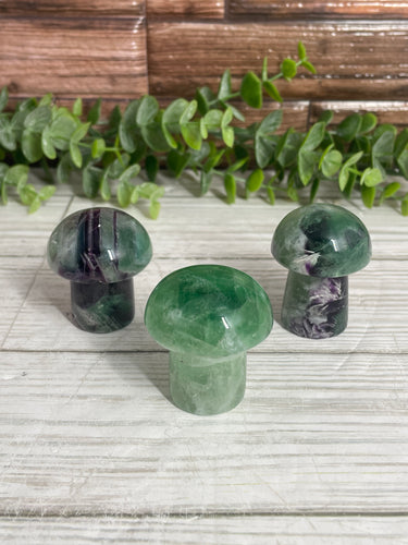 Fluorite Mushroom Carving