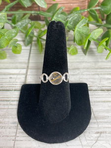 Rutile Quartz SZ 8 Sterling Silver Ring