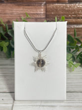 Load image into Gallery viewer, Smoky Quartz Star/Snowflake Wire-Wrapped Pendant