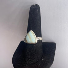 Load image into Gallery viewer, Blue Aragonite Size 9 Sterling Silver Ring