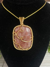 Load image into Gallery viewer, Sunstone Wire-Wrapped Pendant