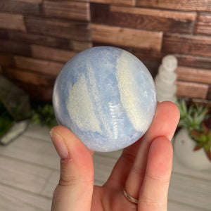 Blue Calcite Sphere