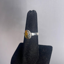 Load image into Gallery viewer, Amber Size 6 Sterling Silver Ring