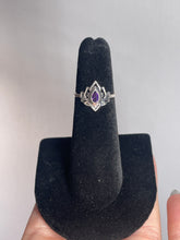 Load image into Gallery viewer, Amethyst SZ 4 Sterling Silver Ring