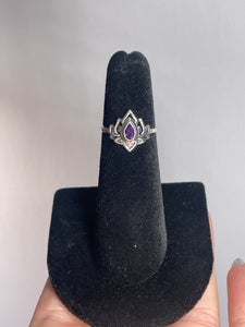 Amethyst SZ 4 Sterling Silver Ring