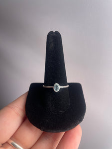 Aquamarine SZ 10 Sterling Silver Ring