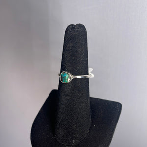 Chrysocolla Size 6 Sterling Silver Ring