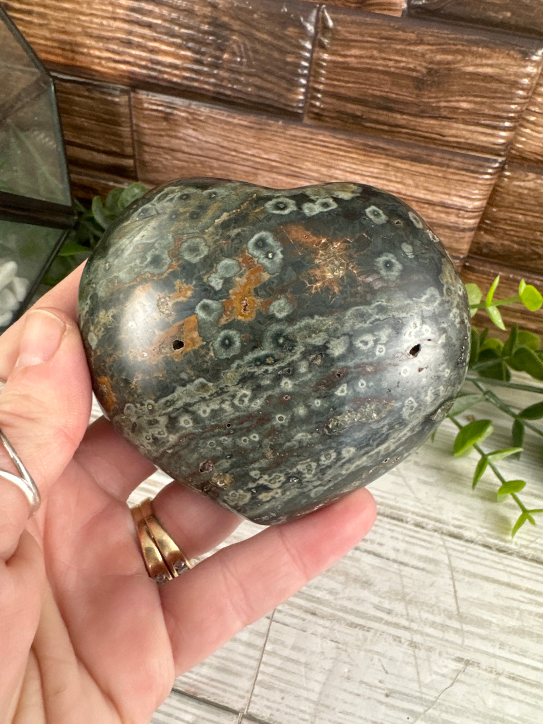 Ocean Jasper Heart