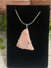 Load image into Gallery viewer, Pink Opal Wire-Wrapped Pendant