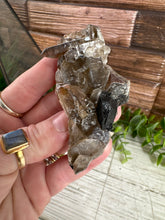 Load image into Gallery viewer, Smoky Quartz &amp; Black Tourmaline Cluster