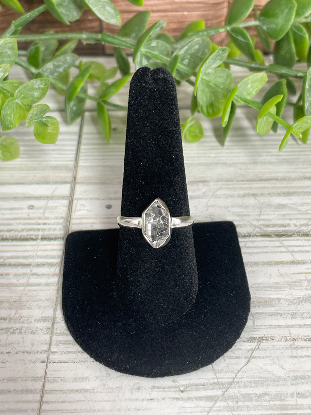 Herkimer Diamond SZ 9 Sterling Silver Ring