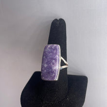 Load image into Gallery viewer, Lepidolite Size 9 Sterling Silver Ring