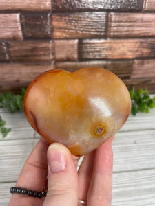 Carnelian Heart Medium