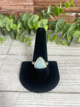 Load image into Gallery viewer, Blue Aragonite SZ 10 Sterling Silver Ring