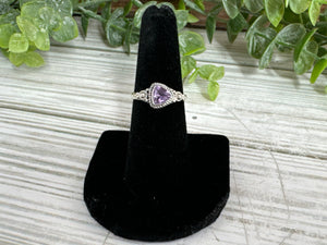 Amethyst Sterling Silver Ring SZ 8