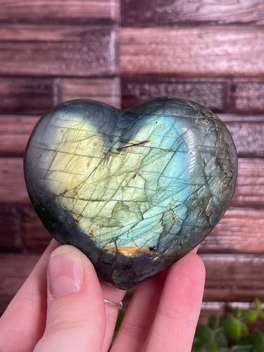 Labradorite Heart