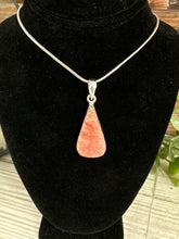 Load image into Gallery viewer, Rhodochrosite Sterling Silver Necklace