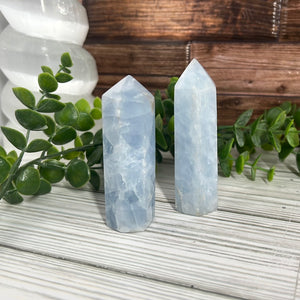 Blue Calcite Tower