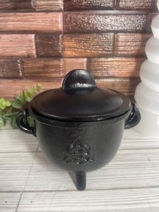 Protection Cast Iron Cauldron Candle