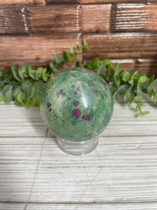 Ruby Fuchsite Sphere