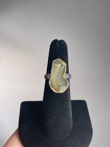 Libyan Desert Glass SZ 6 Sterling Silver Ring