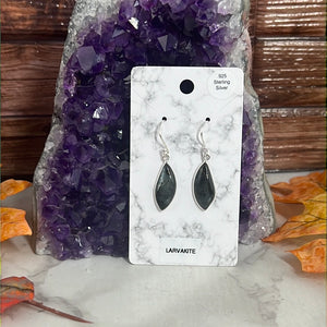 Larvikite Sterling Silver Earrings