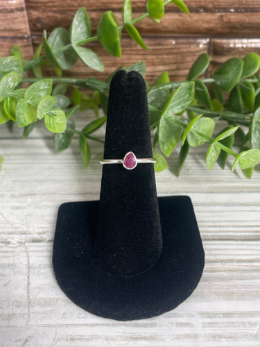 Ruby SZ 6 Sterling Silver Ring