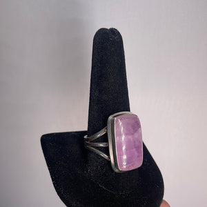 Kunzite Size 11 Sterling Silver Ring