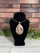 Load image into Gallery viewer, Flower Agate Tree Of Life Wire-Wrapped Pendant