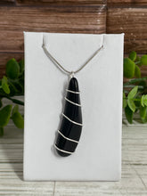 Load image into Gallery viewer, Obsidian Wire-Wrapped Pendant