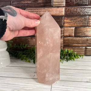 4 pound Rose Quartz Tower