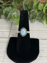 Load image into Gallery viewer, Larimar Size 7 Sterling Silver Ring