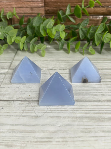 Blue Chalcedony Pyramid