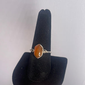 Carnelian Size 9 Sterling Silver Ring