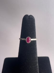 Ruby SZ 4 Sterling Silver Ring