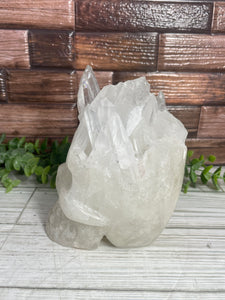 Quartz Cluster Skull Large