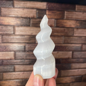 Selenite Horn Small