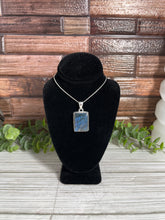 Load image into Gallery viewer, Blue Flash Labradorite Sterling Silver Pendant