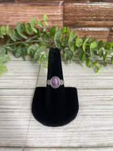 Load image into Gallery viewer, Charoite Size 8 Sterling Silver Ring