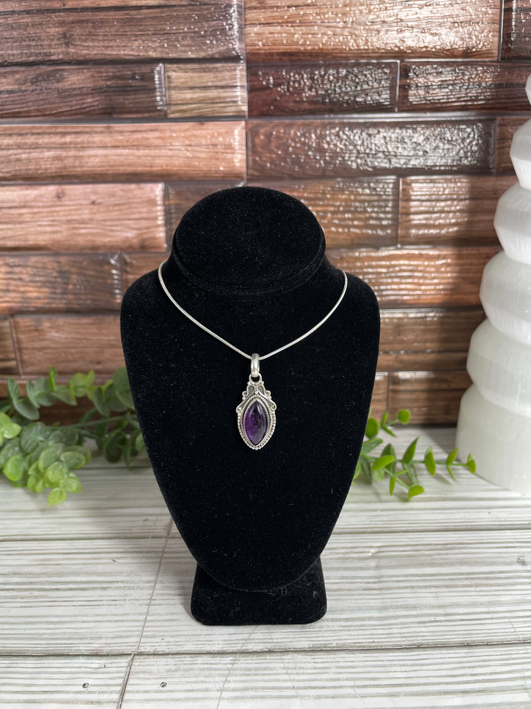 Amethyst Sterling Silver Pendant