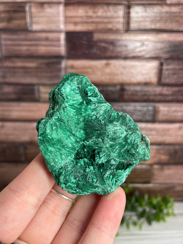 Fibrous Raw Velvety Malachite