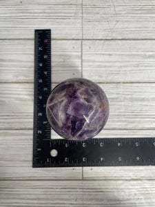 Chevron Amethyst Sphere