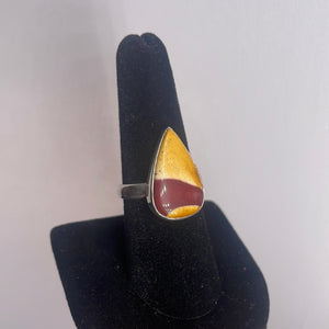 Mookaite Size 8 Sterling Silver Ring