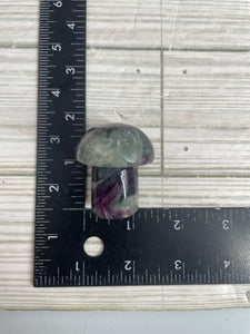 Fluorite Mushroom Carving