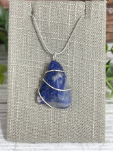 Load image into Gallery viewer, Sodalite Wire-Wrapped Pendant