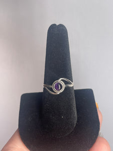 Amethyst SZ 8 Sterling Silver Ring