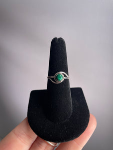 Malachite SZ 7 Sterling Silver Ring